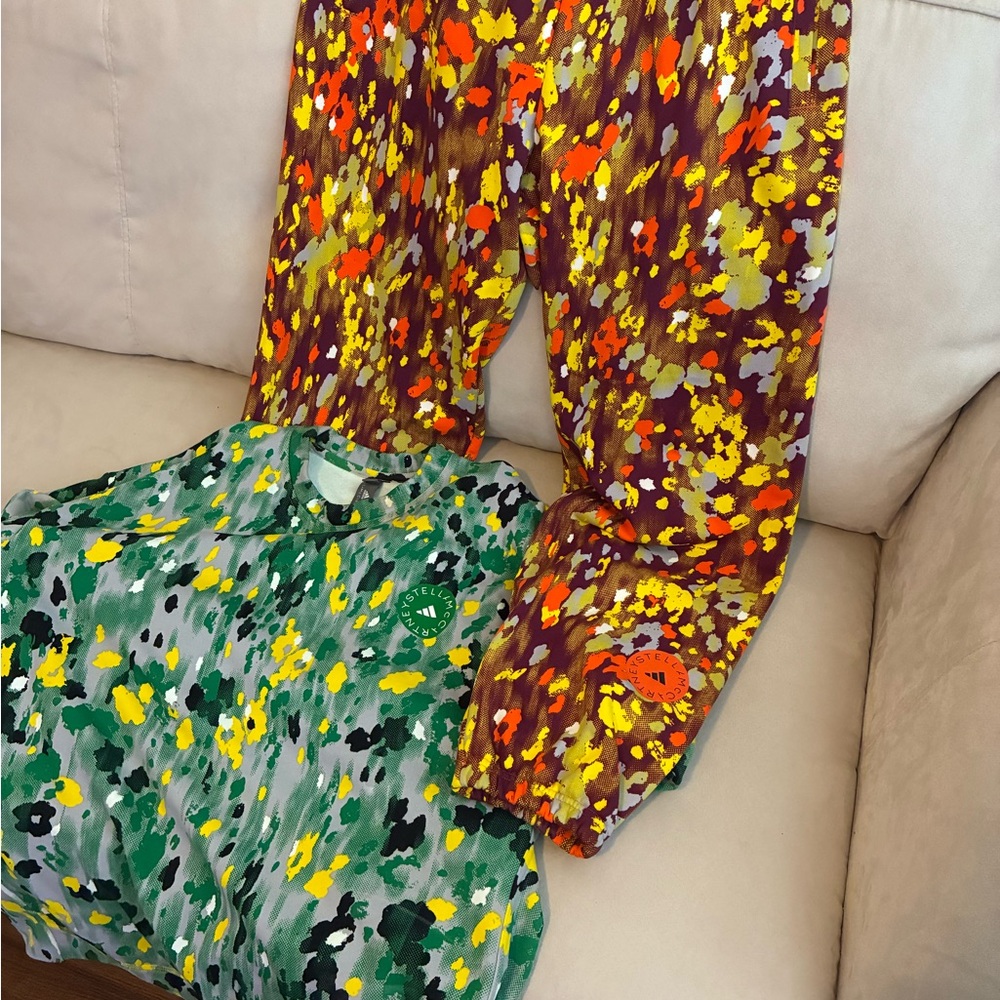 Adidas by Stella McCartney Multicolor Top/Joggers Size M - Picture 6 of 8